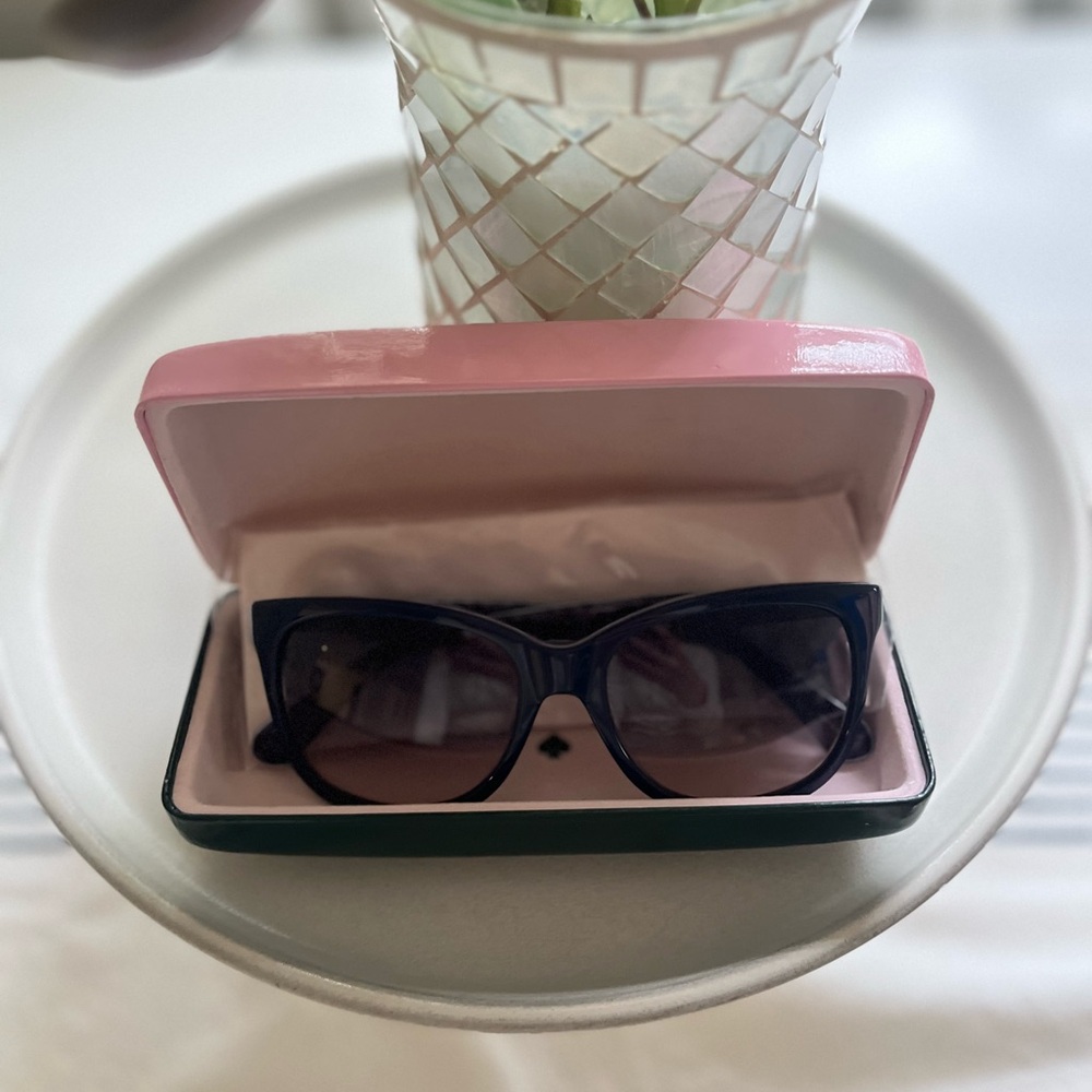 Kate Spade Blue Rectangular Sunglasses